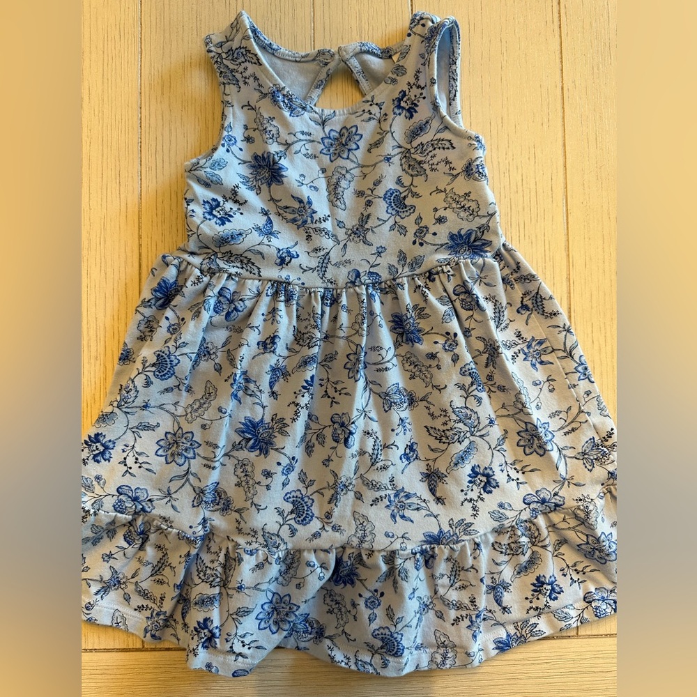 Janie & Jack Floral Blue Dress